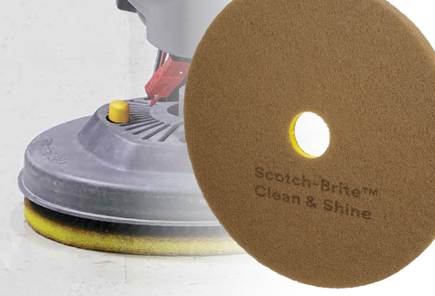 Läs mer om artikeln Hållbara fördelar med Scotch-Brite™ Clean & Shine dubbelsidig golvvårdsrondell