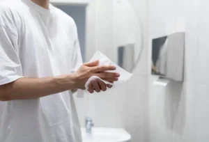 Läs mer om artikeln Handtorkning i offentliga miljöer – är papper det mest hygieniska valet?